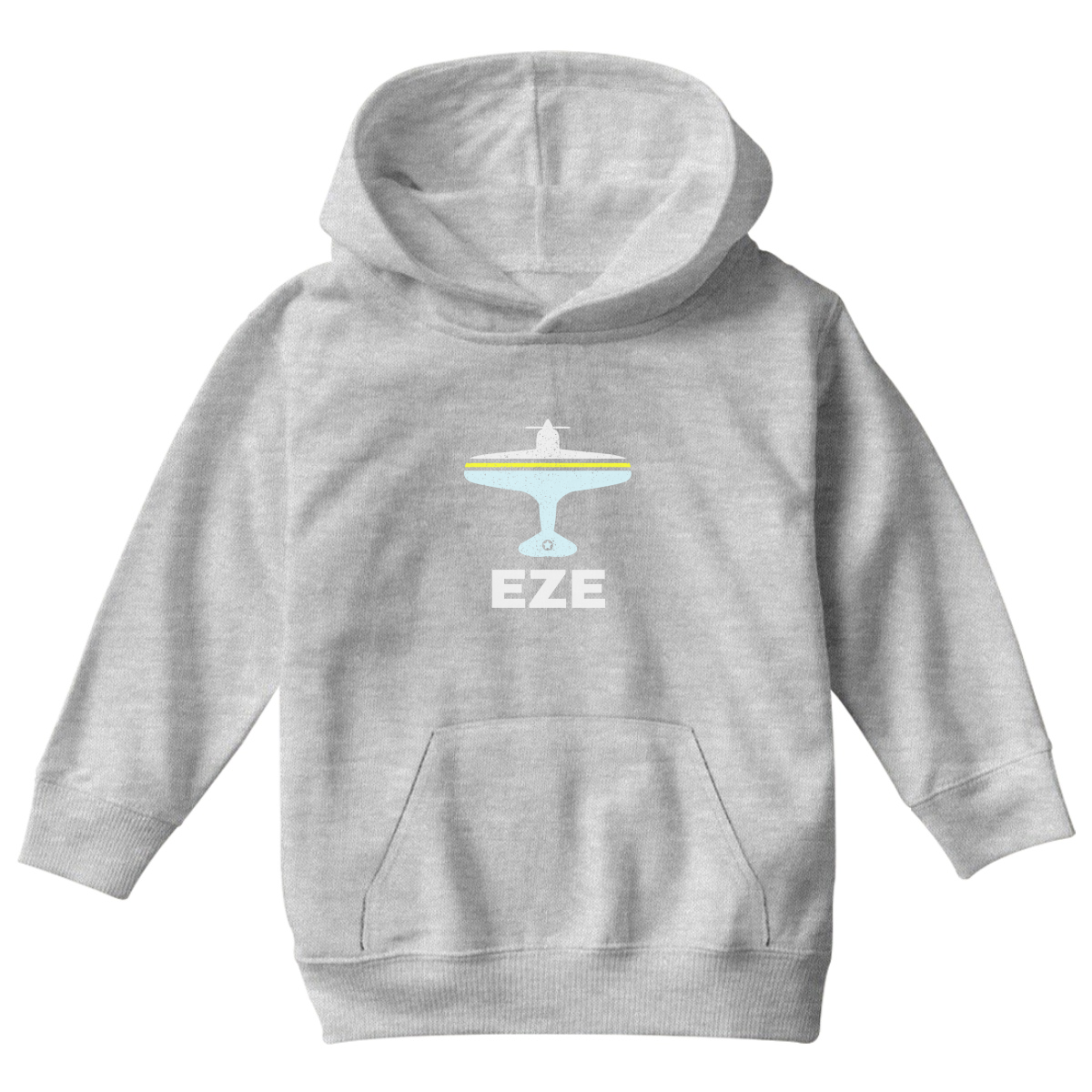 Fly Buenos Aires EZE Airport Kids Hoodie | Gray