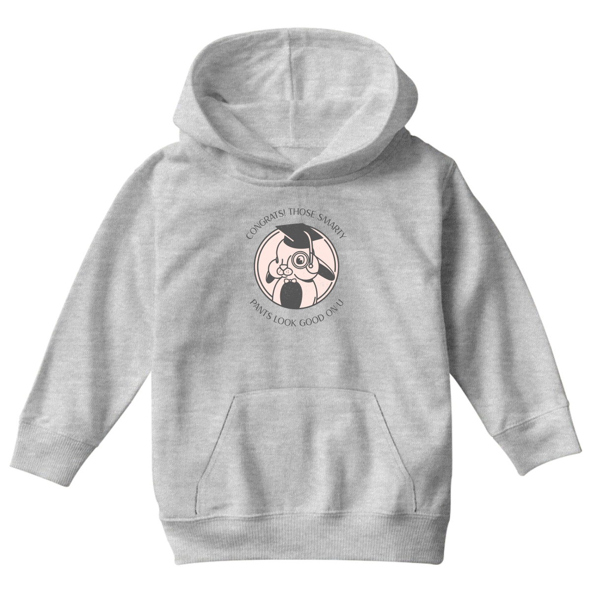 Congrats!  Kids Hoodie | Gray