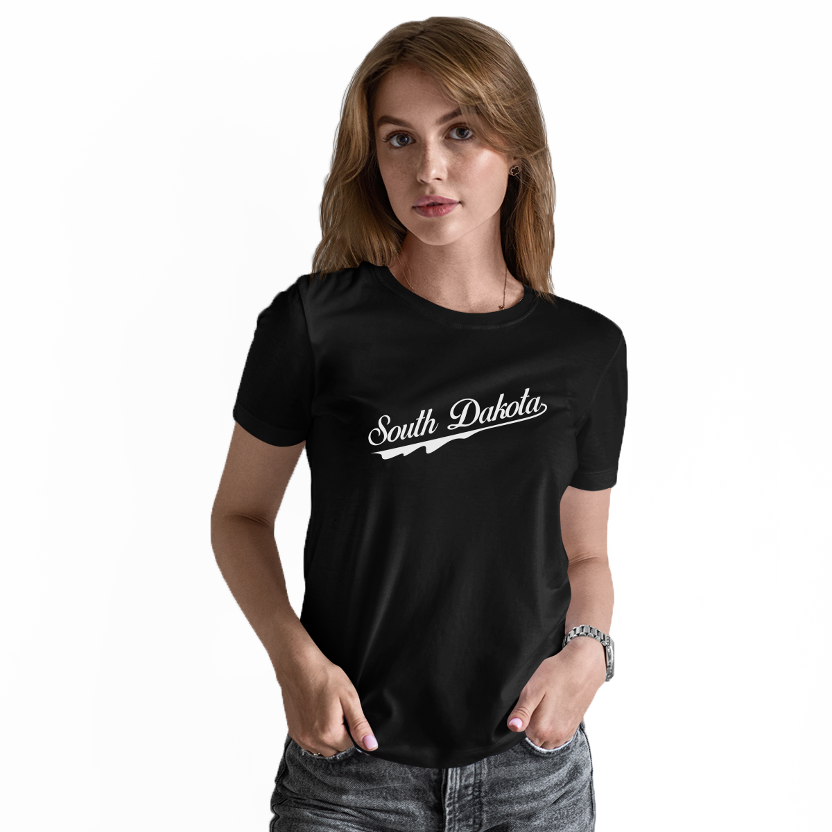 South Dakota Women's T-shirt | Black