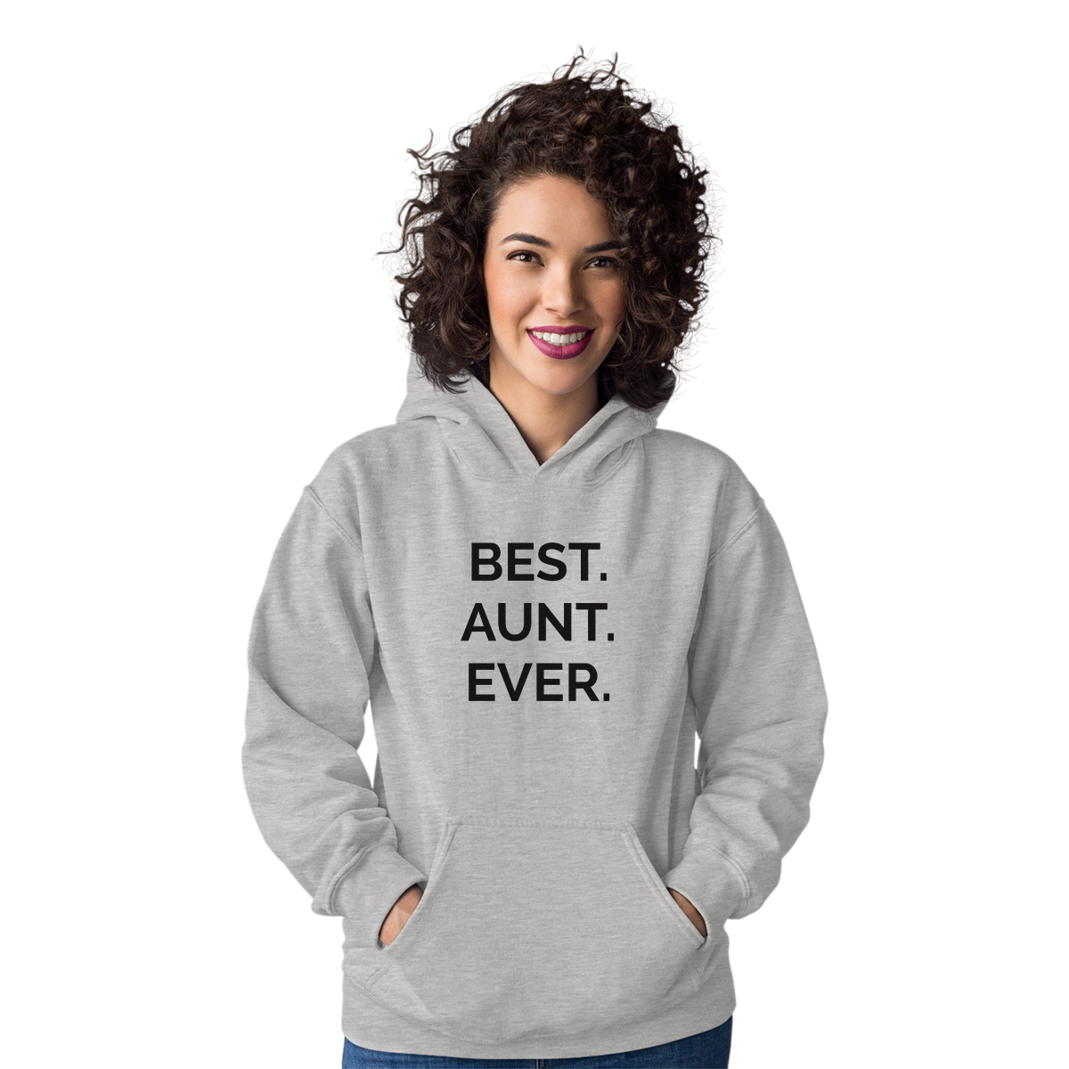 Best Aunt Ever Cute Favorite Auntie Zip Hoodie Sweatshirt Women Brisco  Brands 5X 