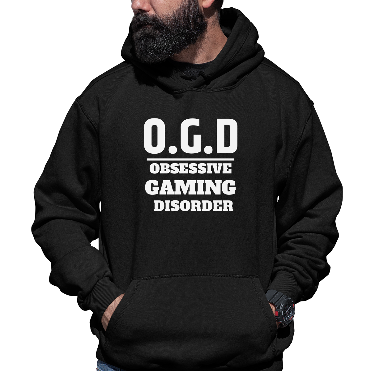 O.G.D Obsessive Gaming Disorder Unisex Hoodie | Black