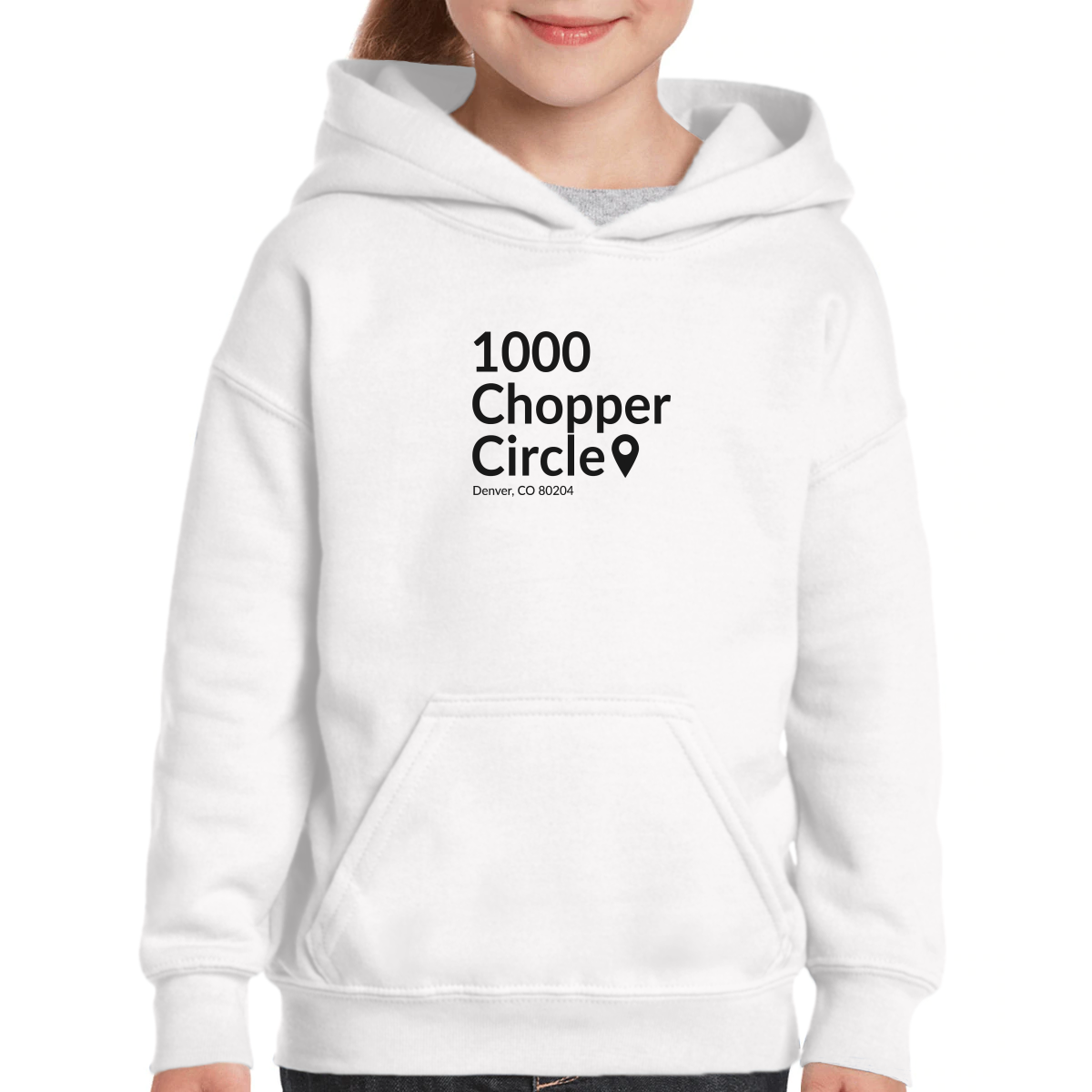 Colorado Hockey Stadium Kids Hoodie | White