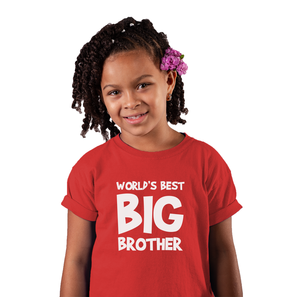 World's Best Big Brother Kids T-shirt | Red