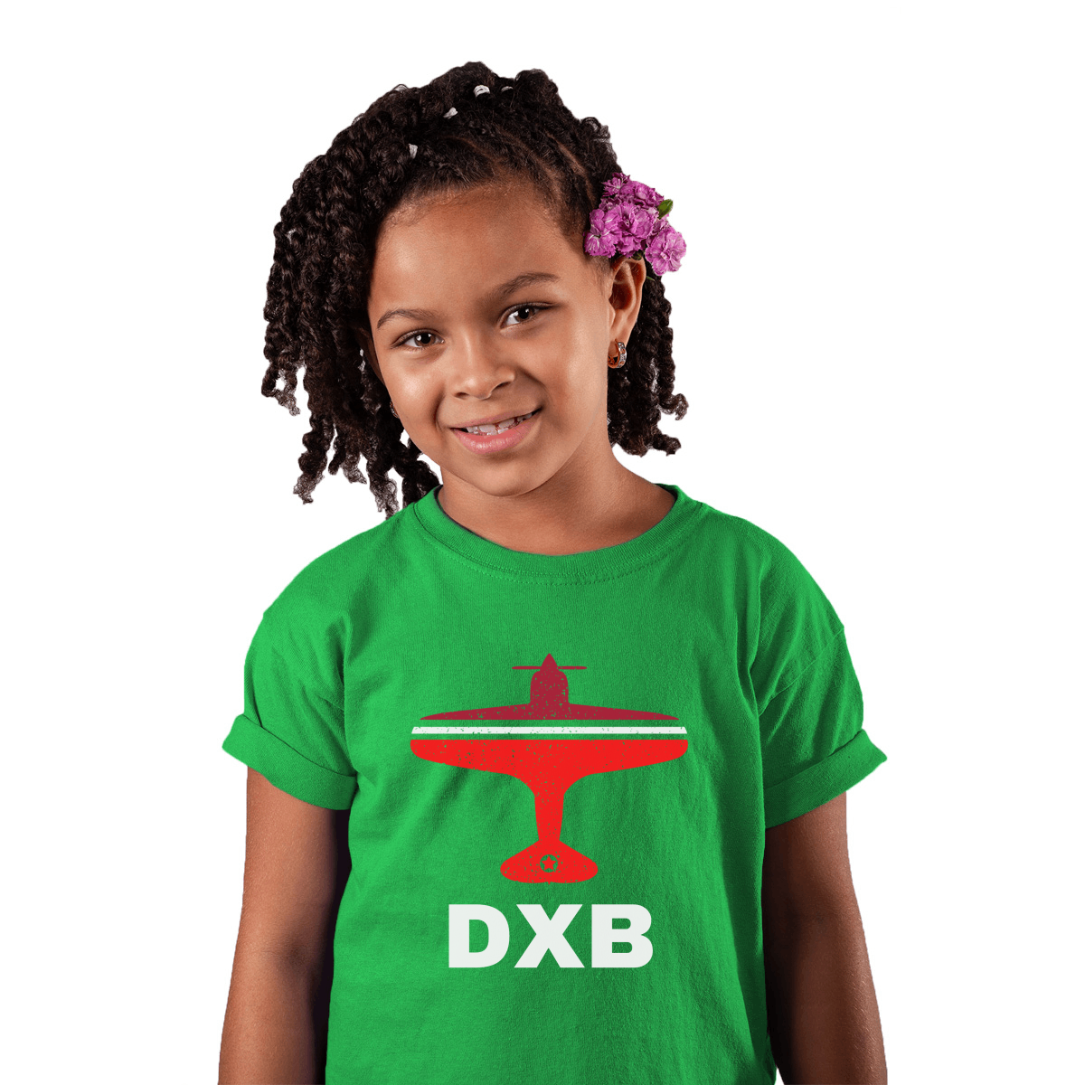 Fly Dubai DXB Airport Kids T-shirt | Green