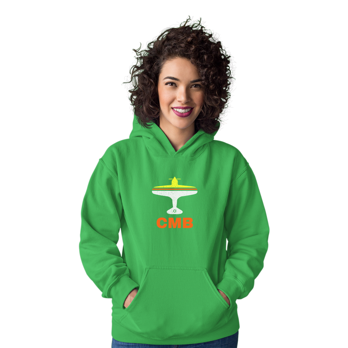 Fly Colombo CMB Airport Unisex Hoodie | Green