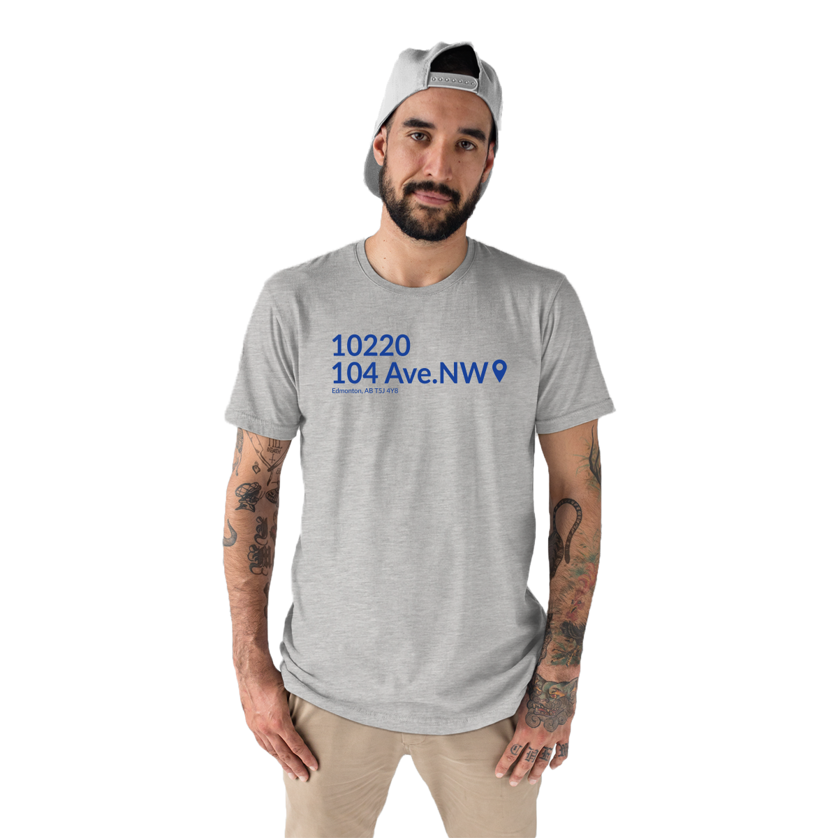 Edmonton Hockey Stadium Men's T-shirt | Gray