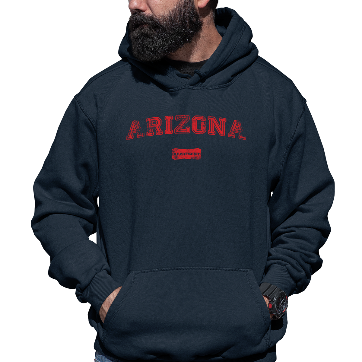 Arizona Represent Unisex Hoodie | Navy