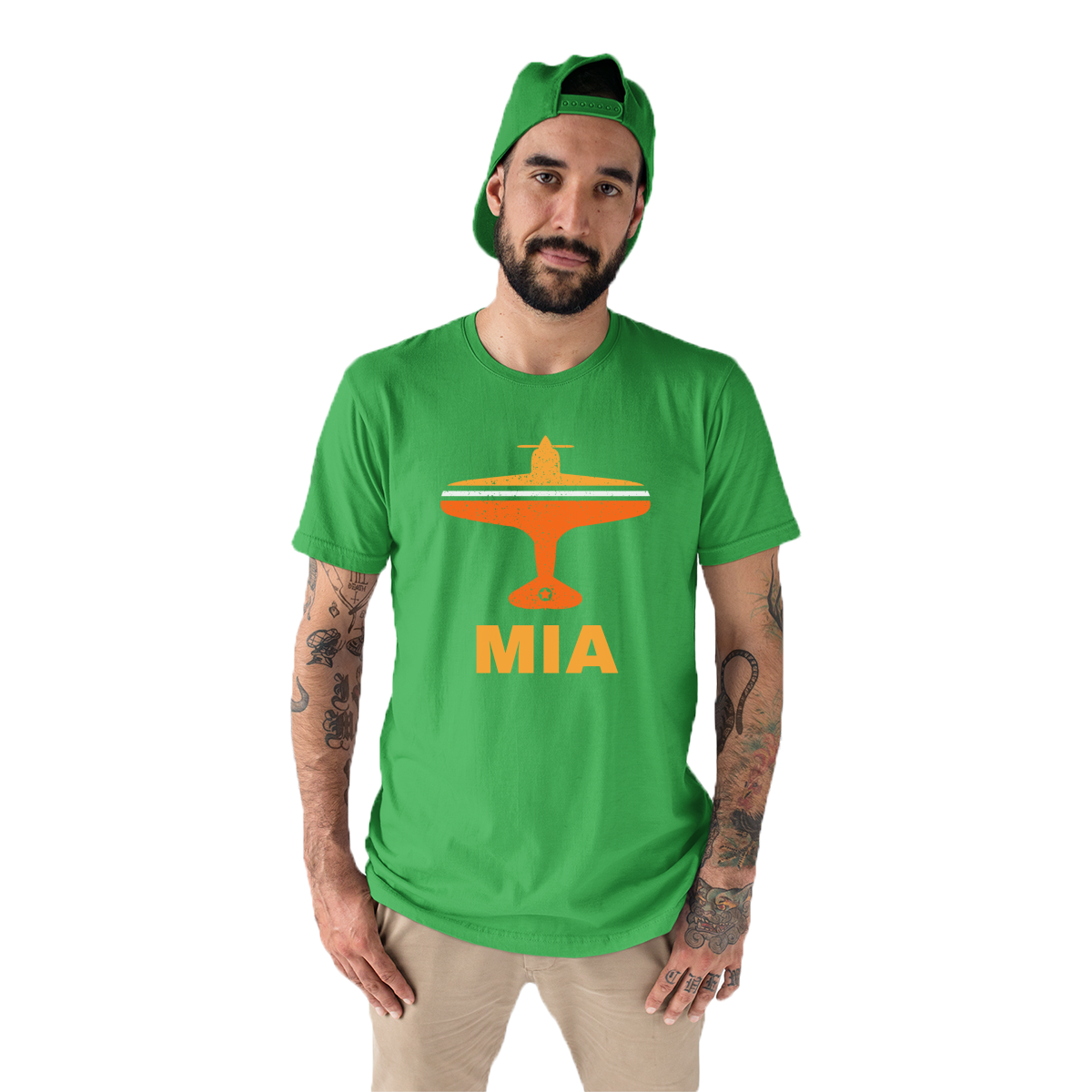 Fly Miami MIA Airport Men's T-shirt | Green
