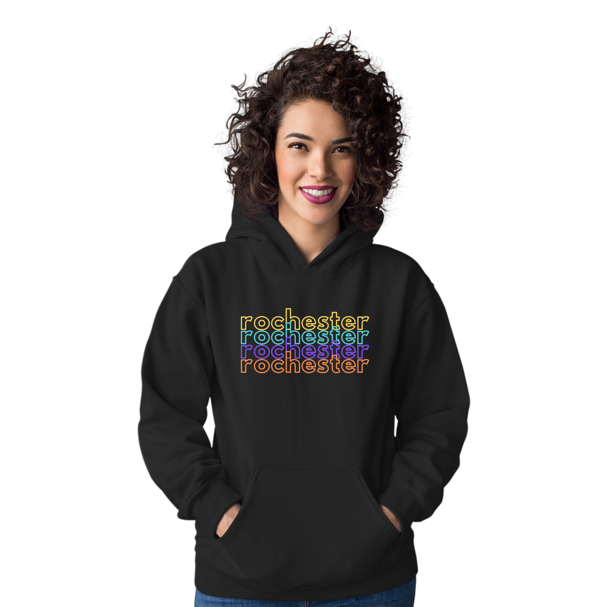 Rochester Unisex Hoodie | Black