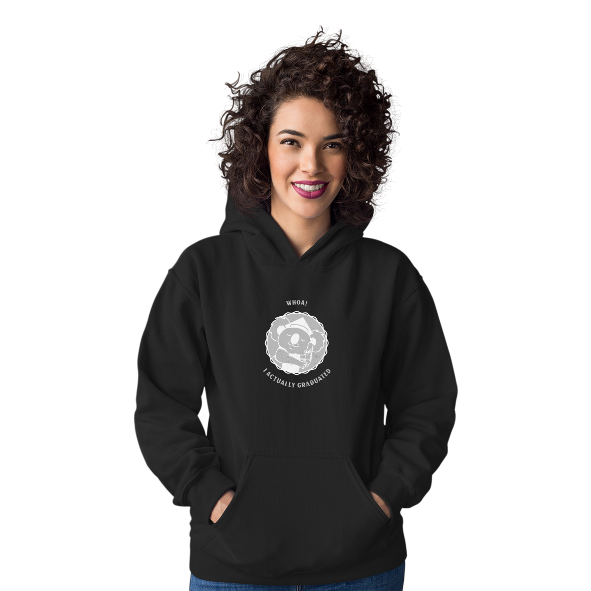 I Actually Graduated Unisex Hoodie | Black