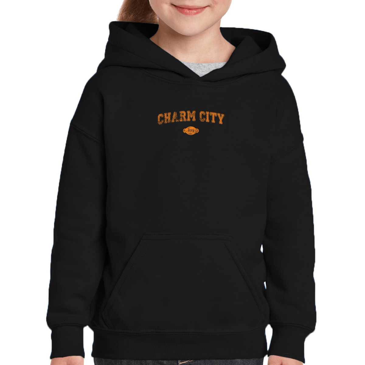 Charm City 1729 Represent Kids Hoodie | Black