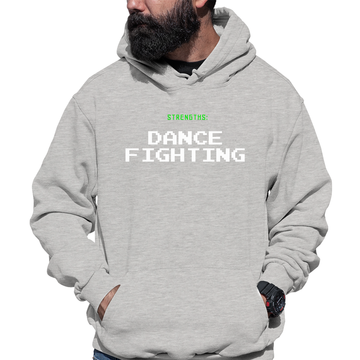 Strengths Dance Fighting  Unisex Hoodie | Gray