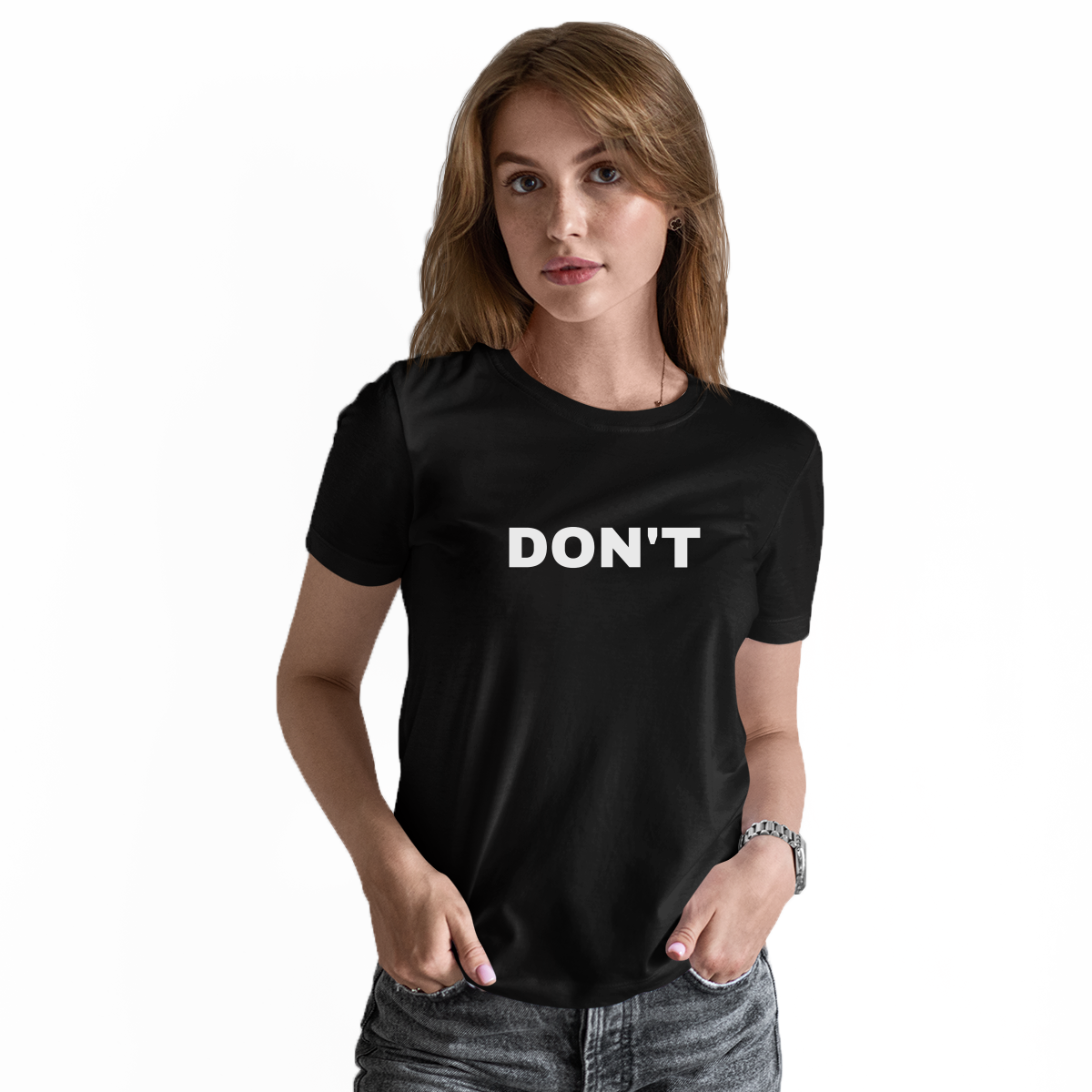 DON'T Women's T-shirt | Black