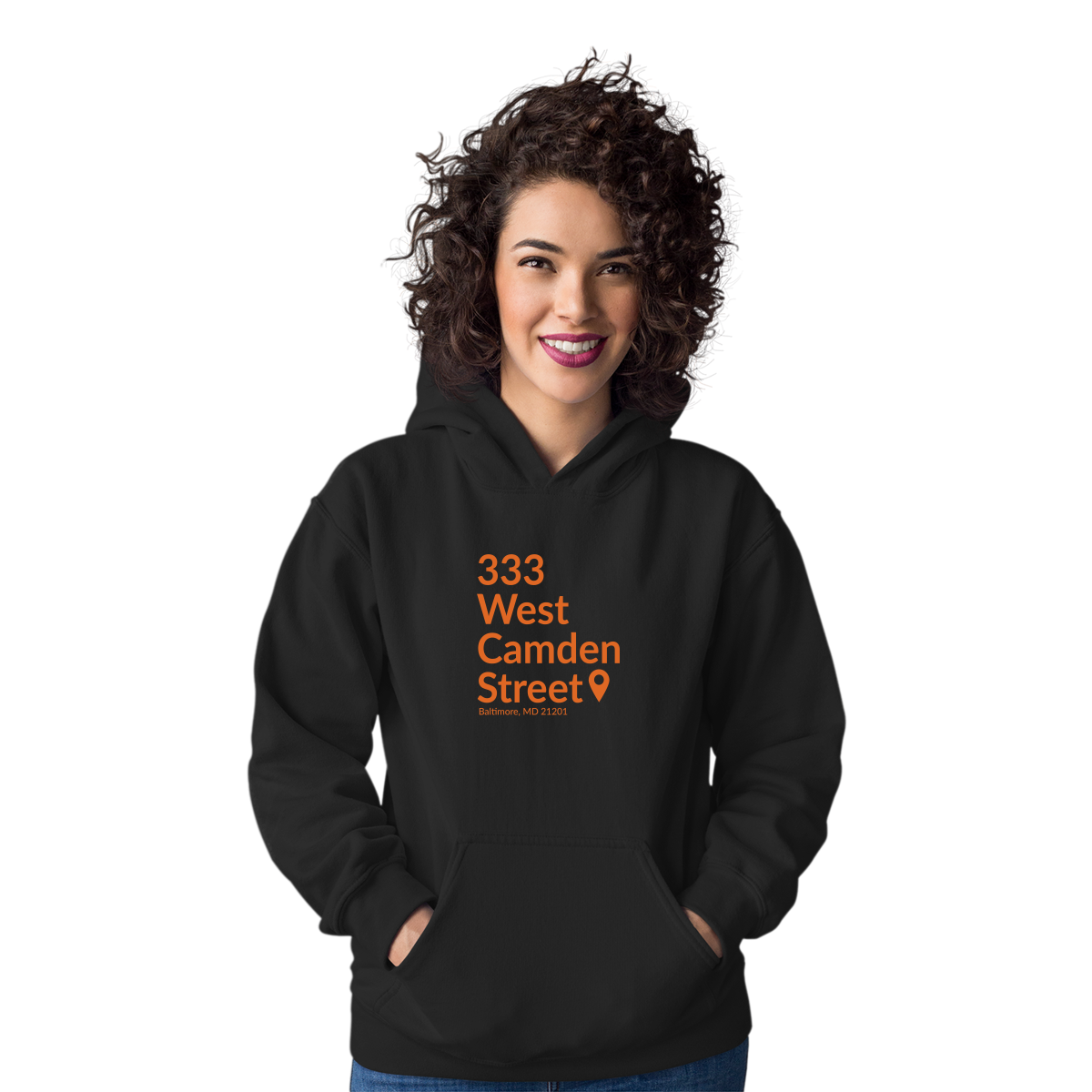 Baltimore Baseball Stadium Unisex Hoodie | Black