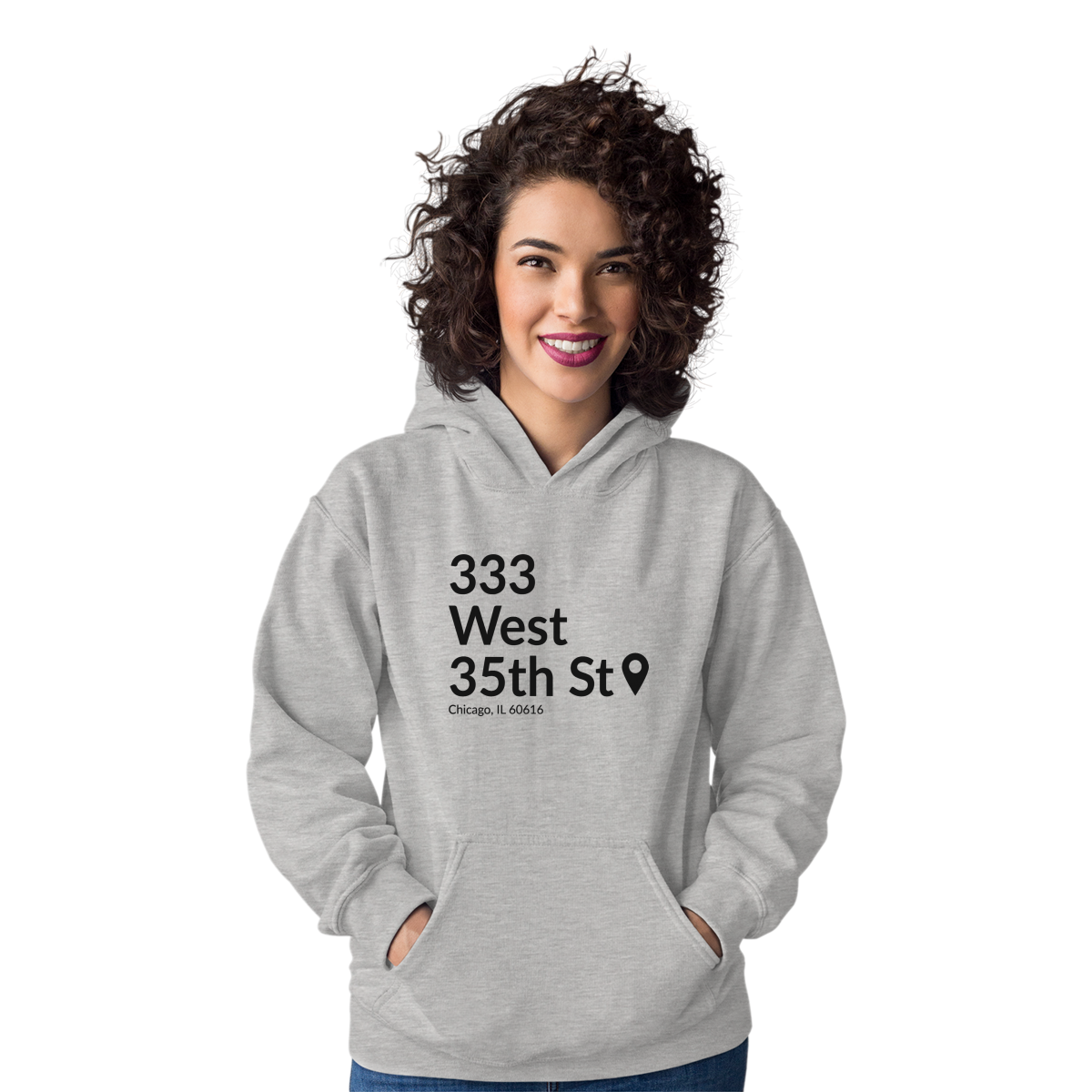 Chicago Baseball Stadium South Side Unisex Hoodie | Gray