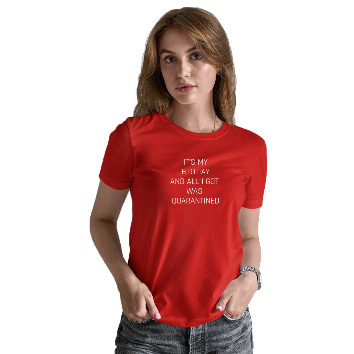 IT'S MY BIRTDAY  Women's T-shirt | Red