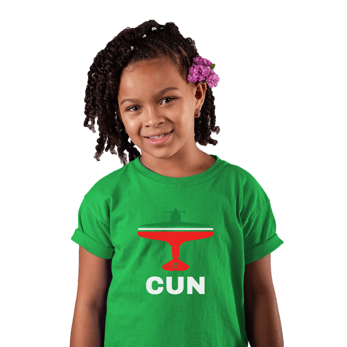 Fly Cancun CUN Airport  Kids T-shirt | Green