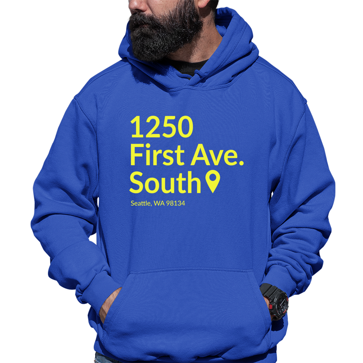 Seattle Baseball Stadium Unisex Hoodie | Blue