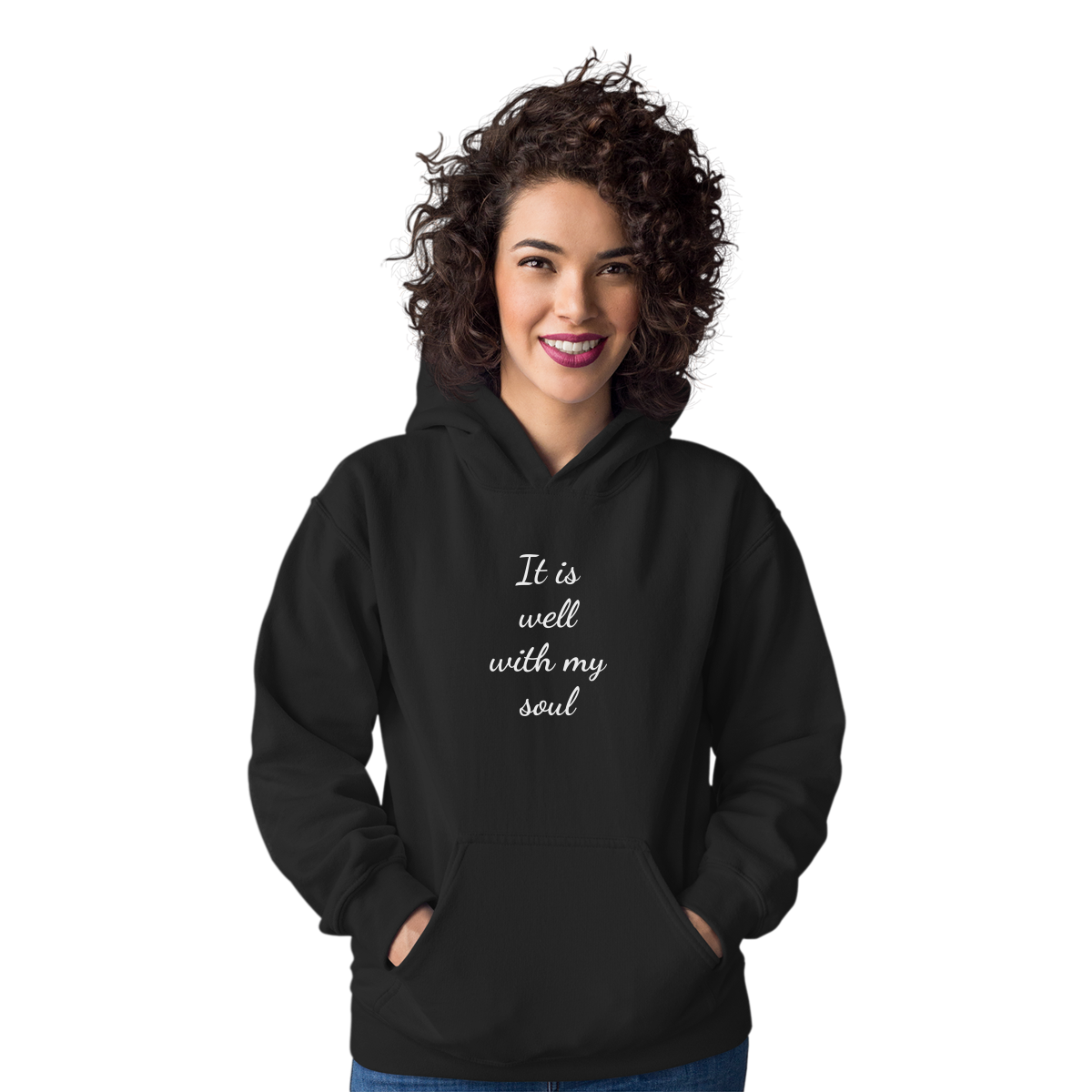  It Is Well With My Soul Unisex Hoodie | Black