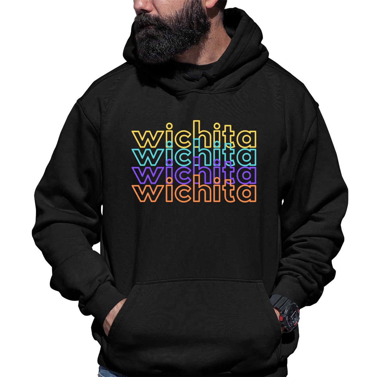 Wichita Unisex Hoodie | Black