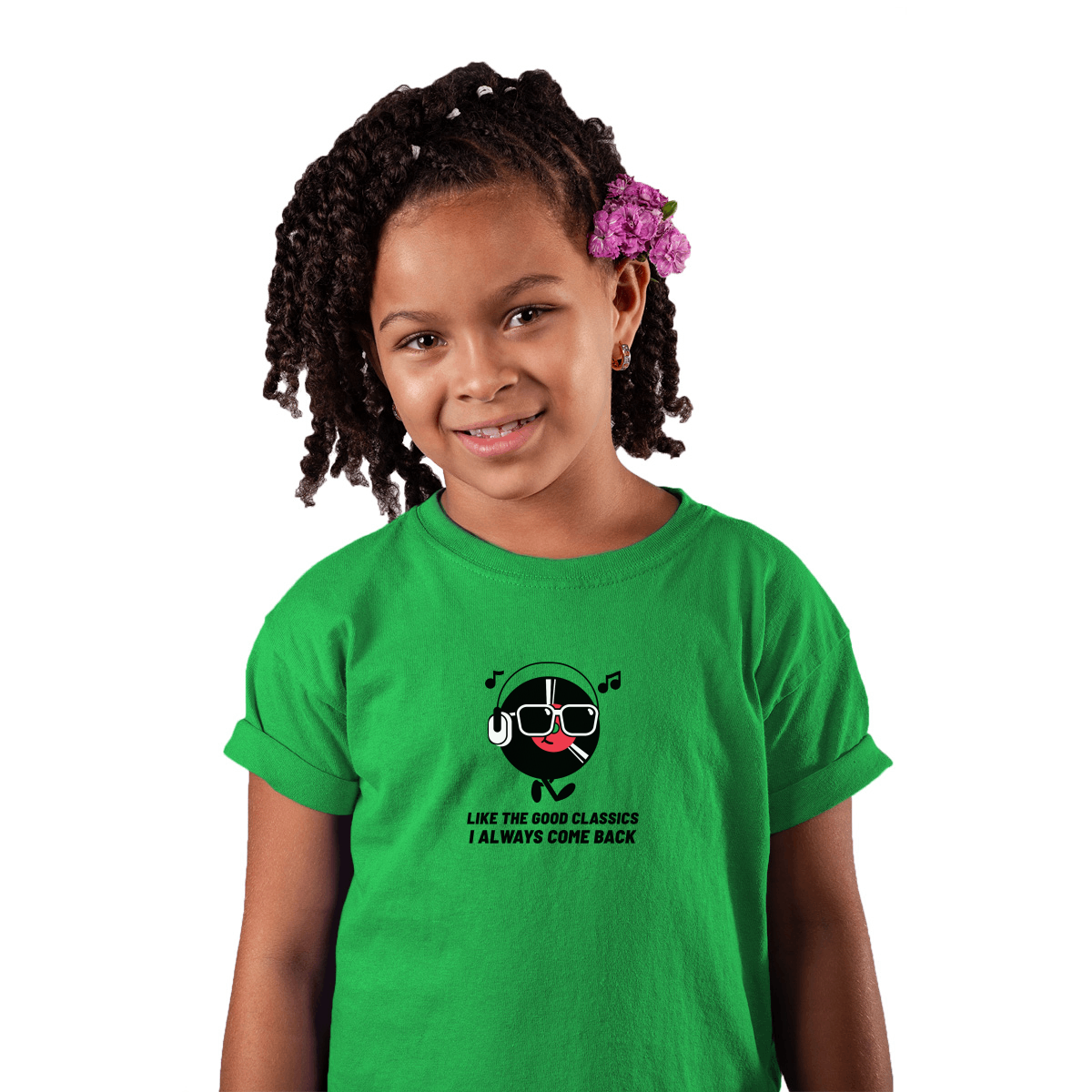 Like a good classic I always come back Kids T-shirt | Green