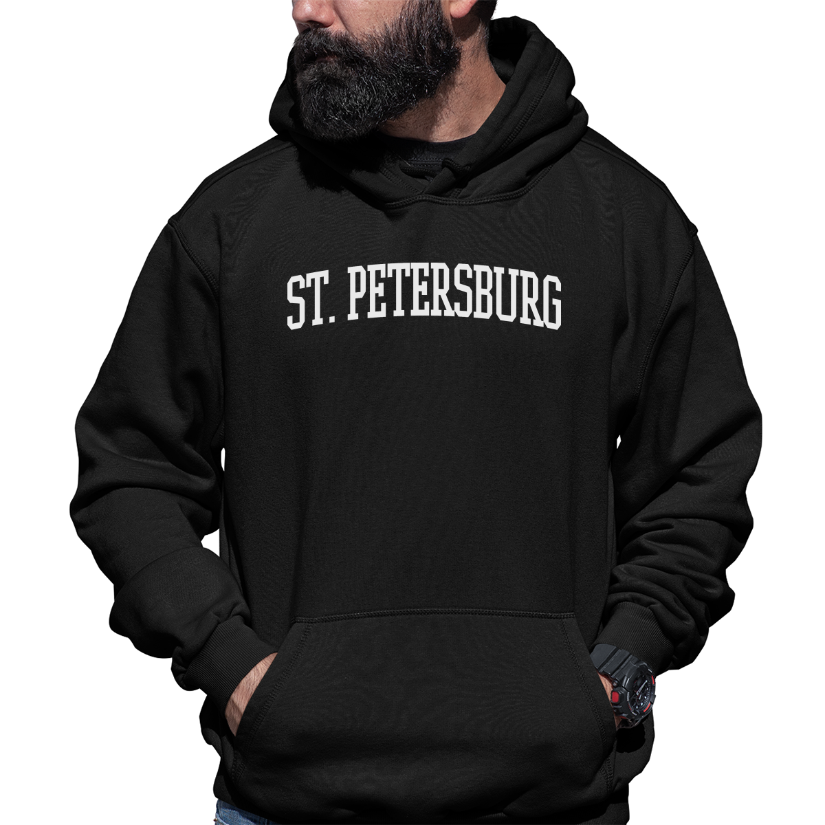 St. Petersburg Unisex Hoodie | Black