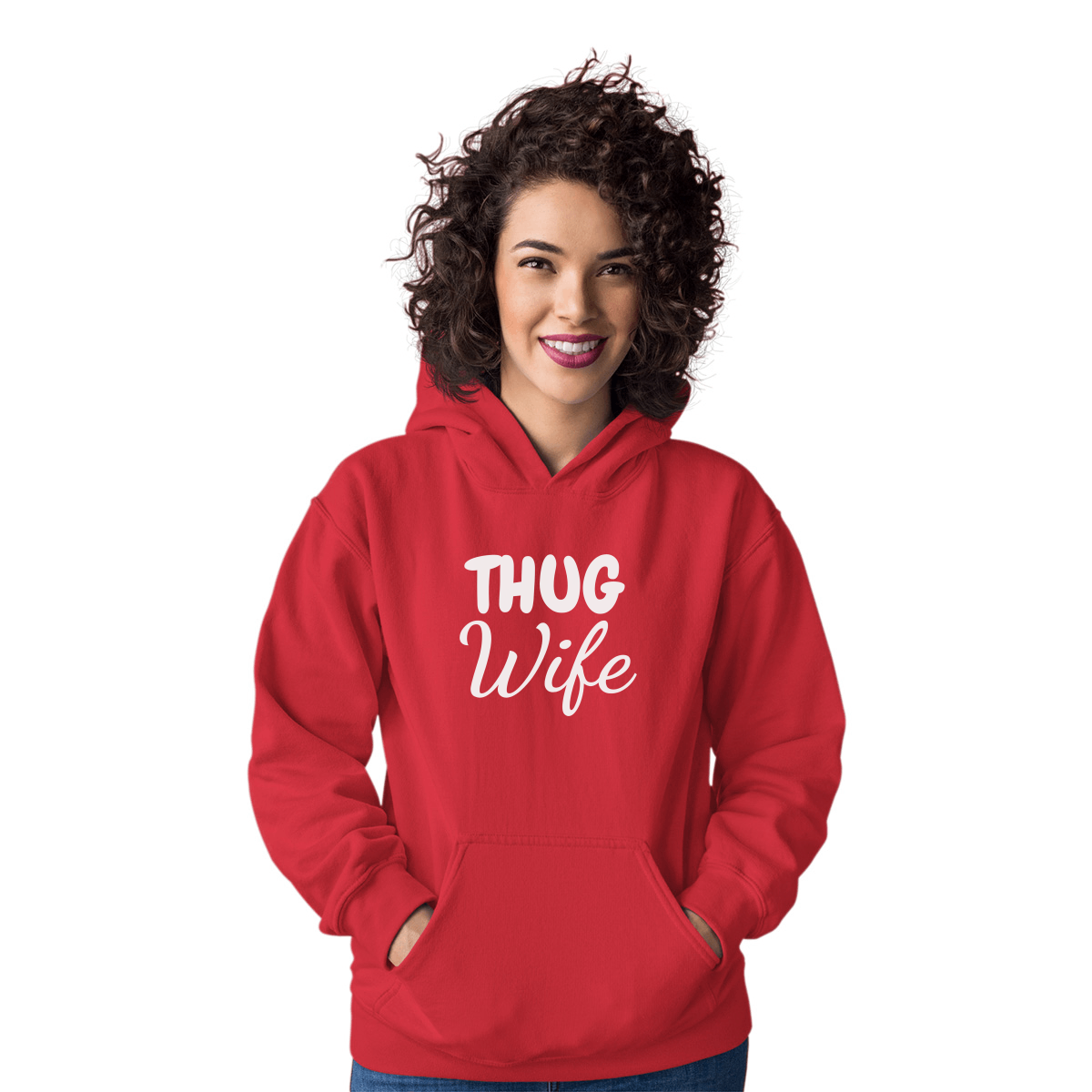 Thug Wife  Unisex Hoodie | Red