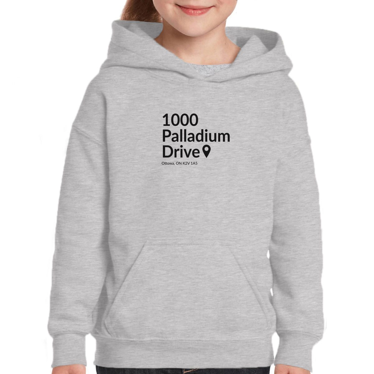 Ottawa Hockey Stadium Kids Hoodie | Gray