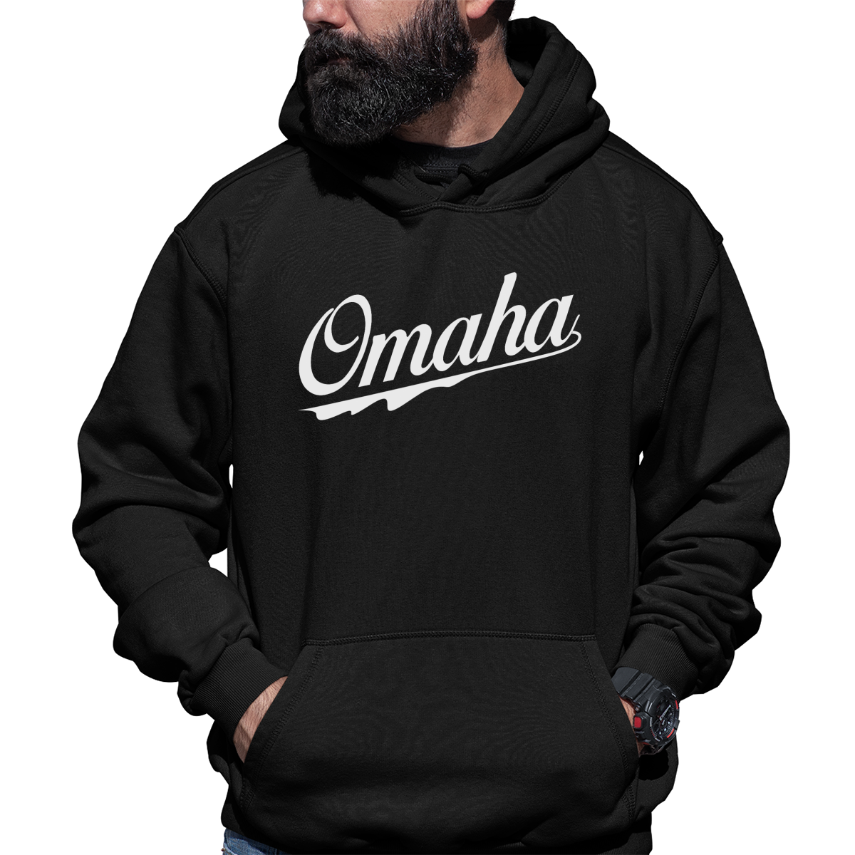 Omaha Unisex Hoodie | Black