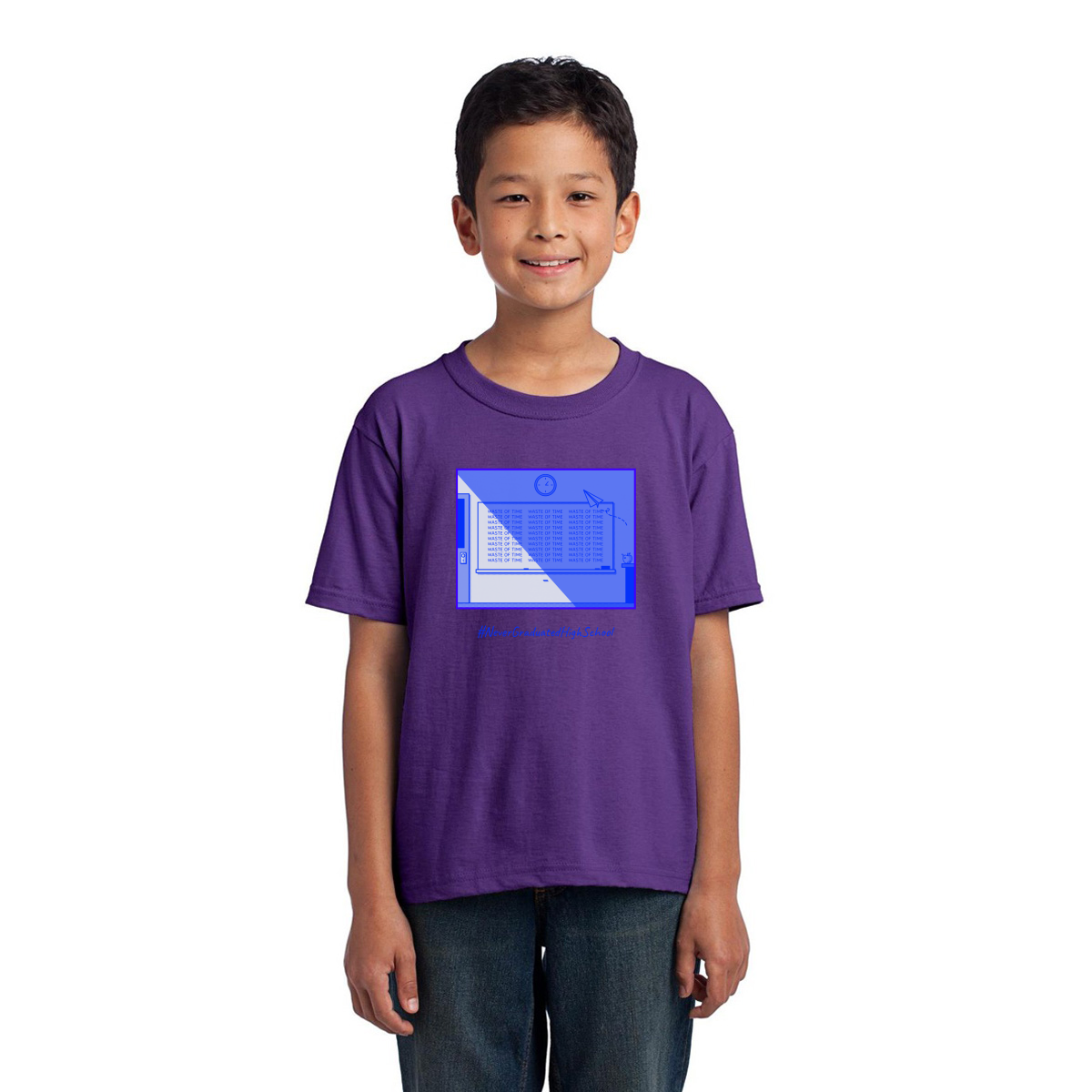 High School Kids T-shirt | Purple