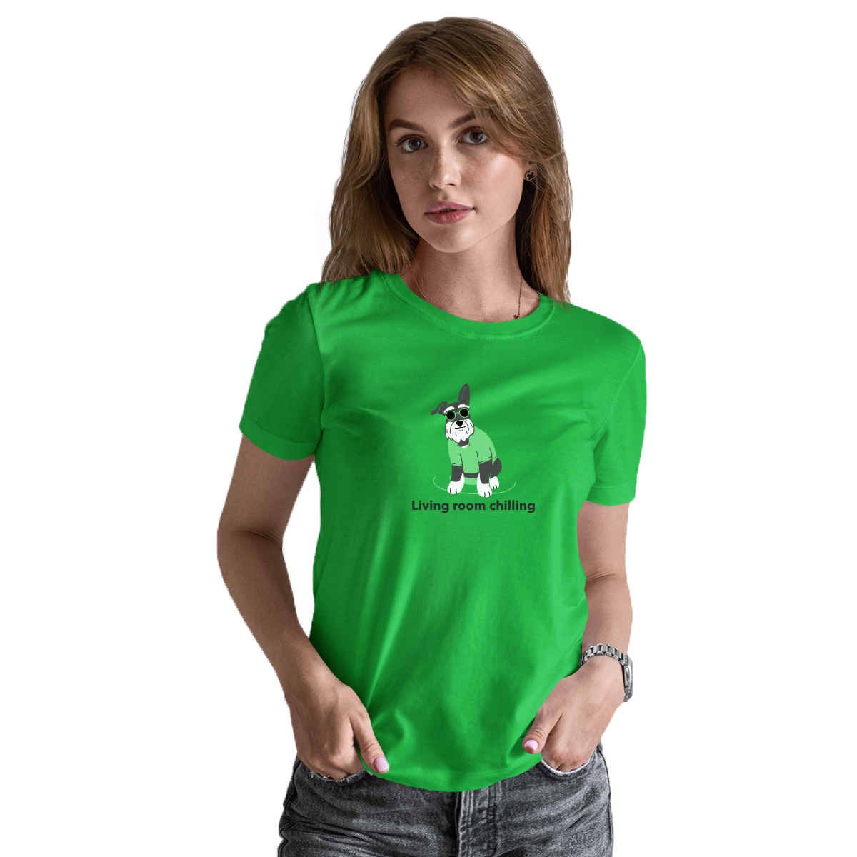 Cool Dog Women's T-shirt | Green