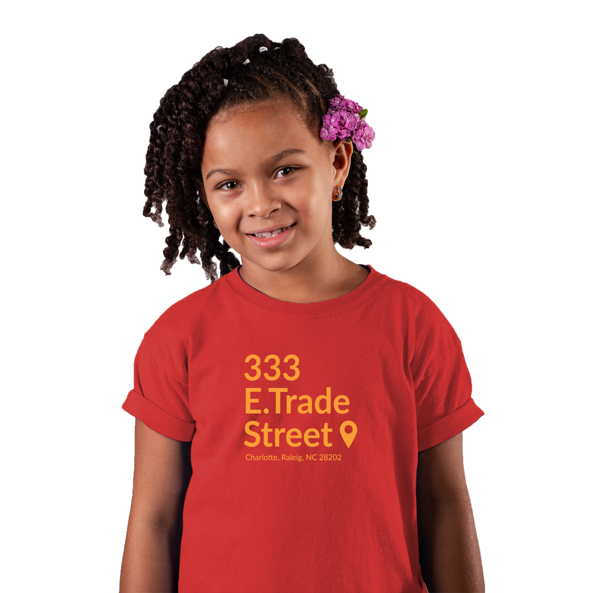 Charlotte Basketball Stadium Kids T-shirt | Red