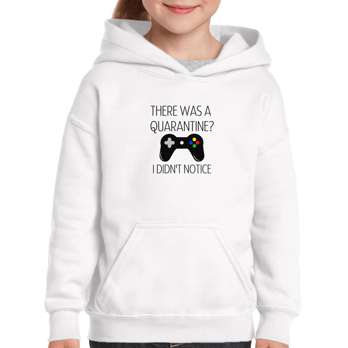 THERE WAS A QUARANTİNE Kids Hoodie | White