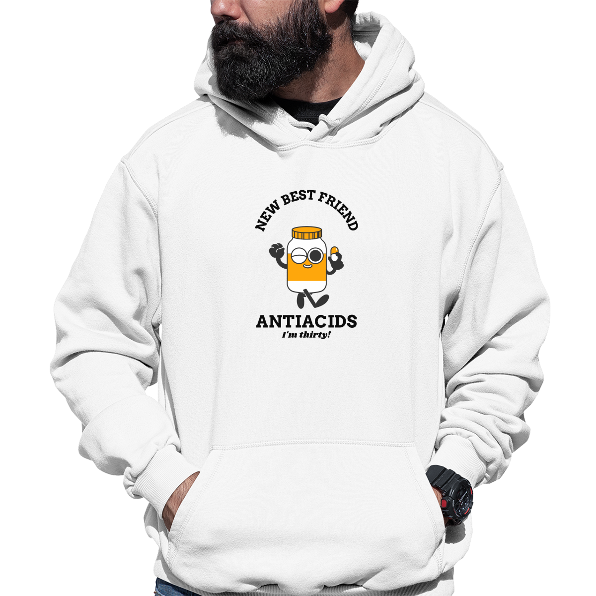 New Best Friend Unisex Hoodie | White