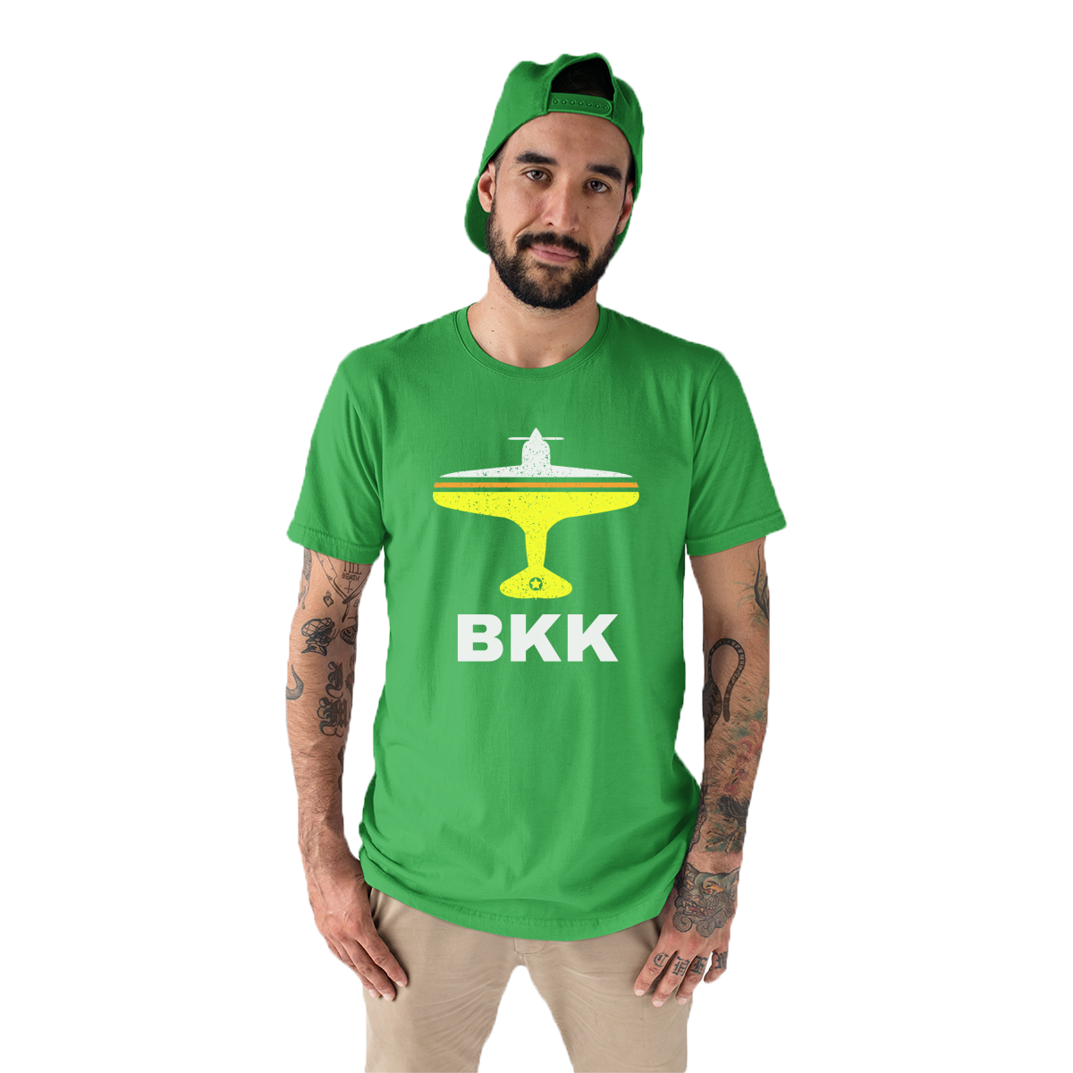 Fly Bangkok BKK Airport Men's T-shirt | Green