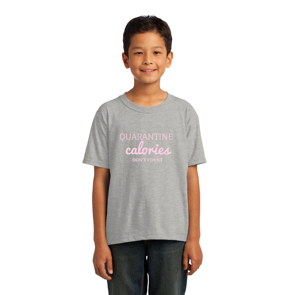 Quarantine Calories  Kids T-shirt | Gray