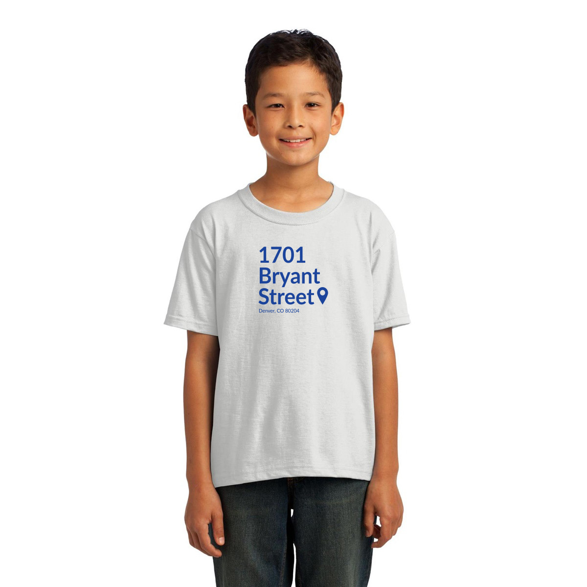 Denver Football Stadium Kids T-shirt | White