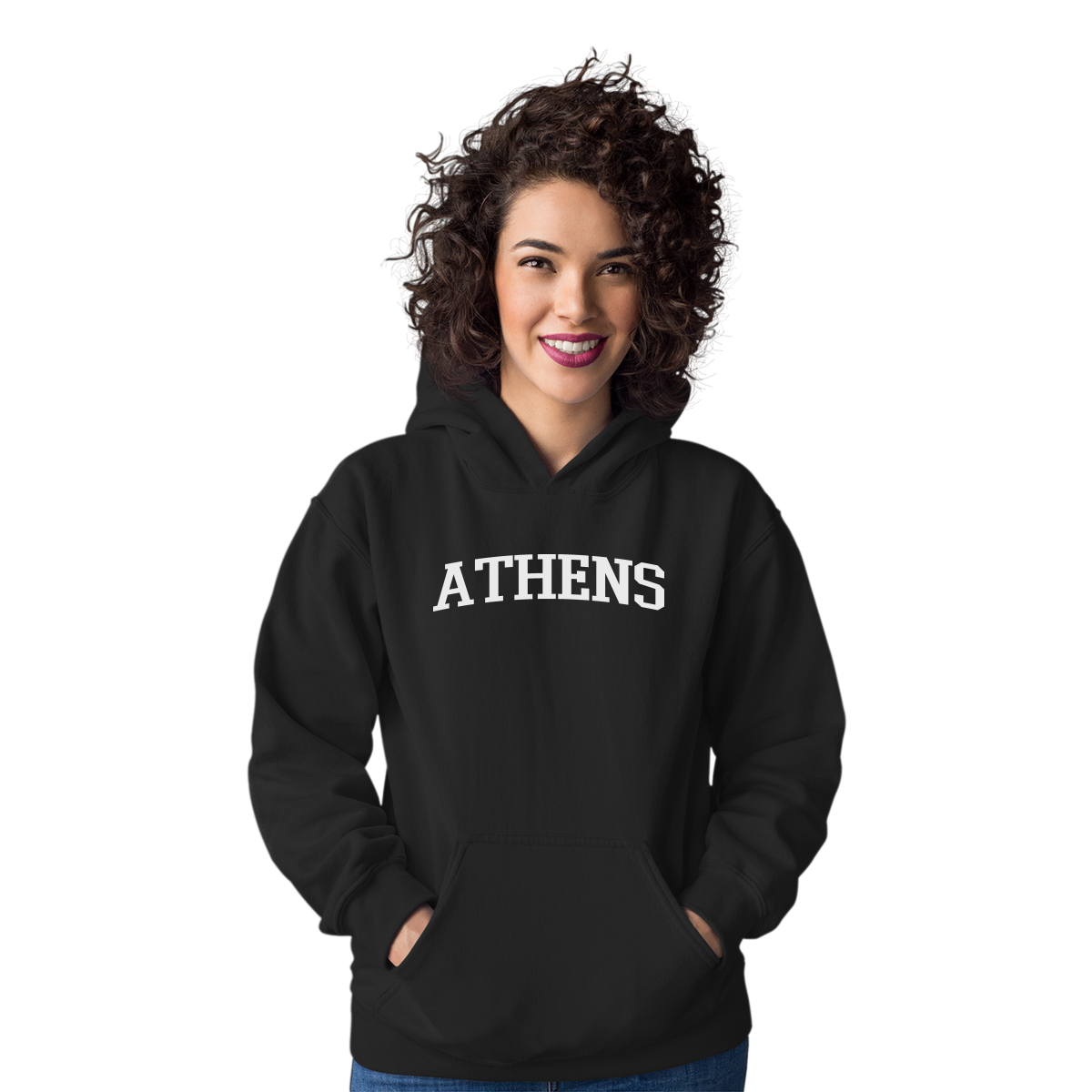 Athens Unisex Hoodie | Black