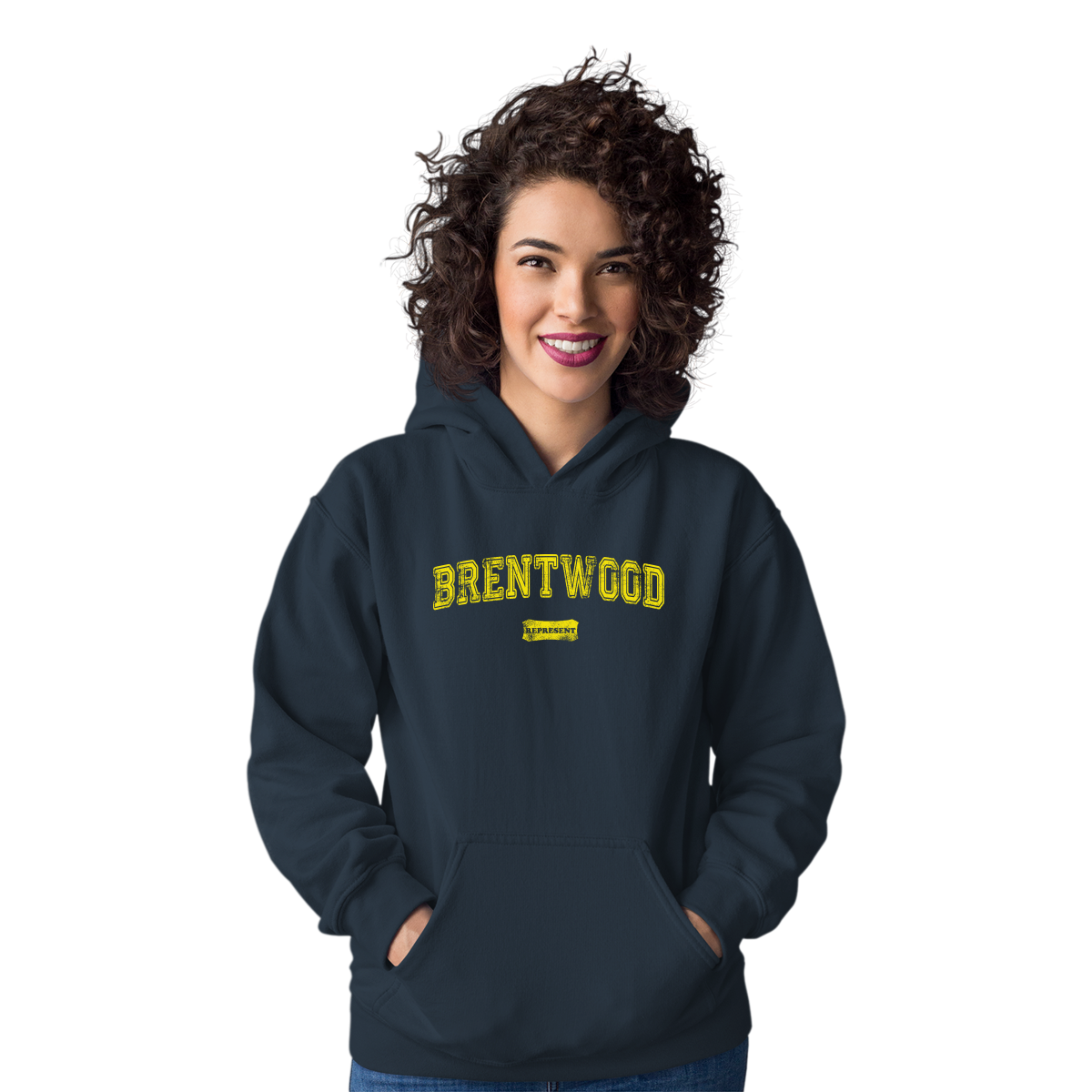 Brentwood Represent Unisex Hoodie | Navy