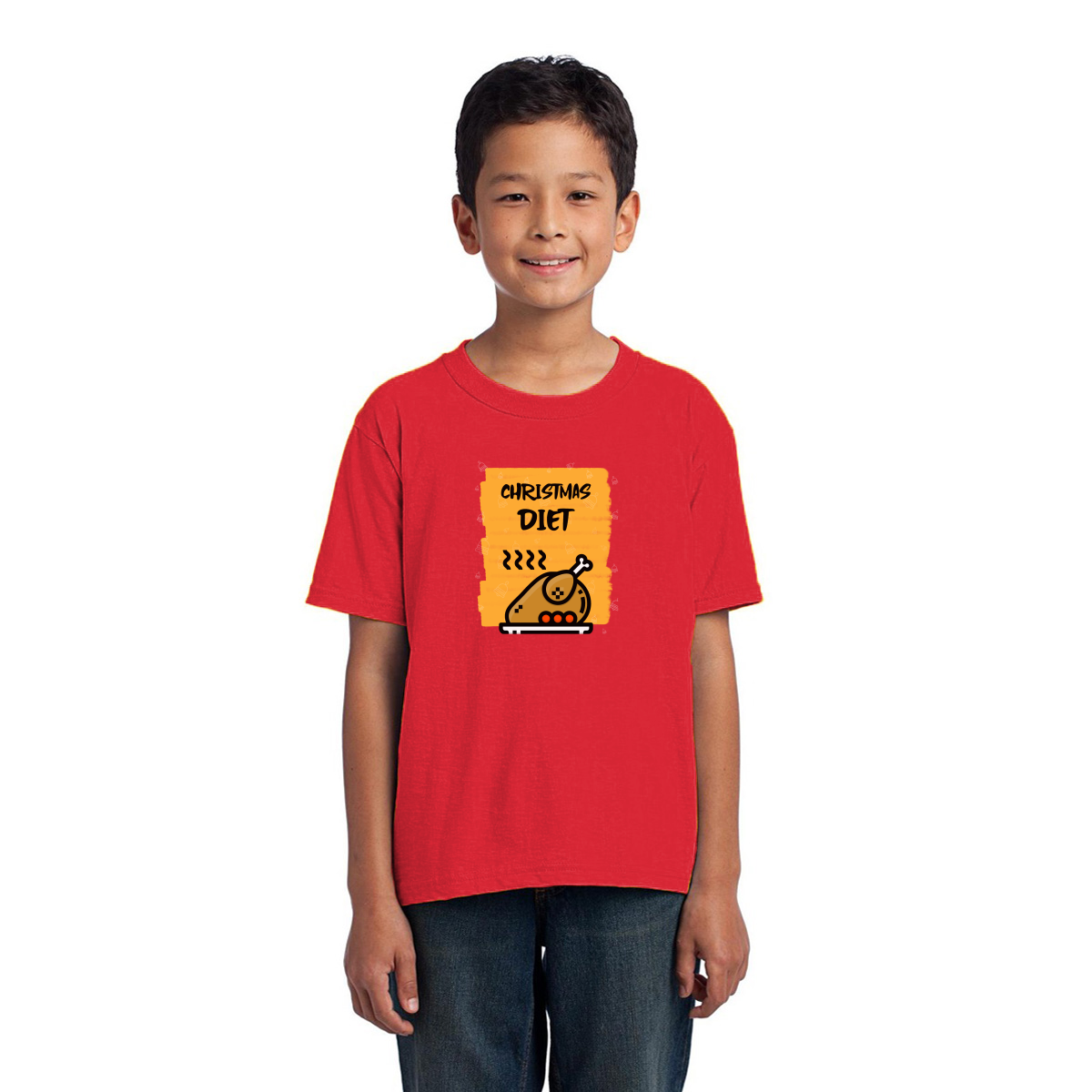 Christmas Diet Kids T-shirt | Red