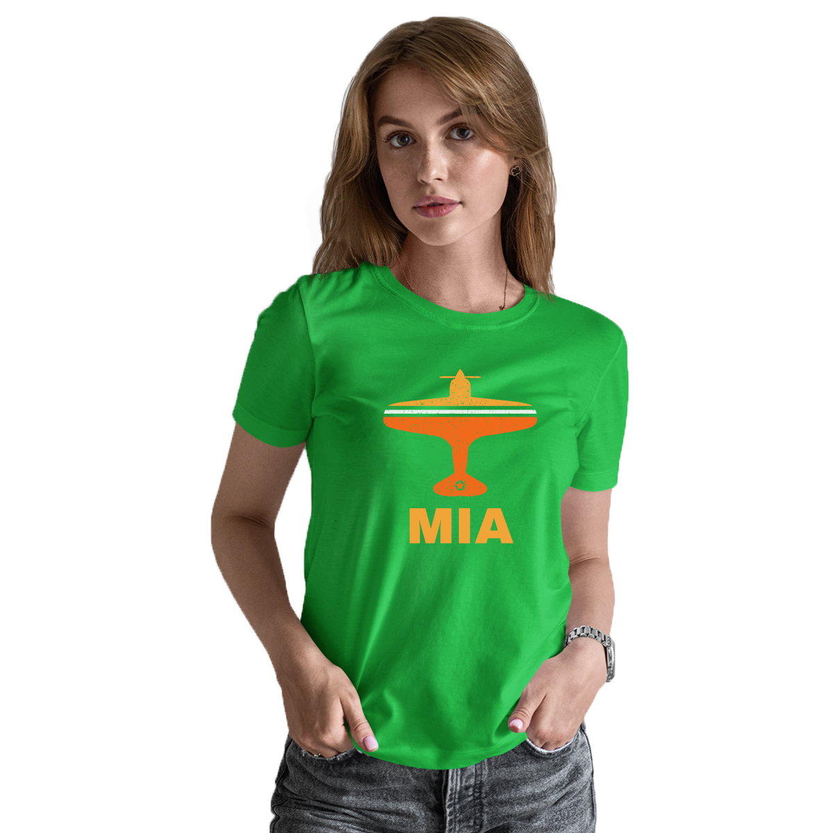 Fly Miami MIA Airport Women's T-shirt | Green