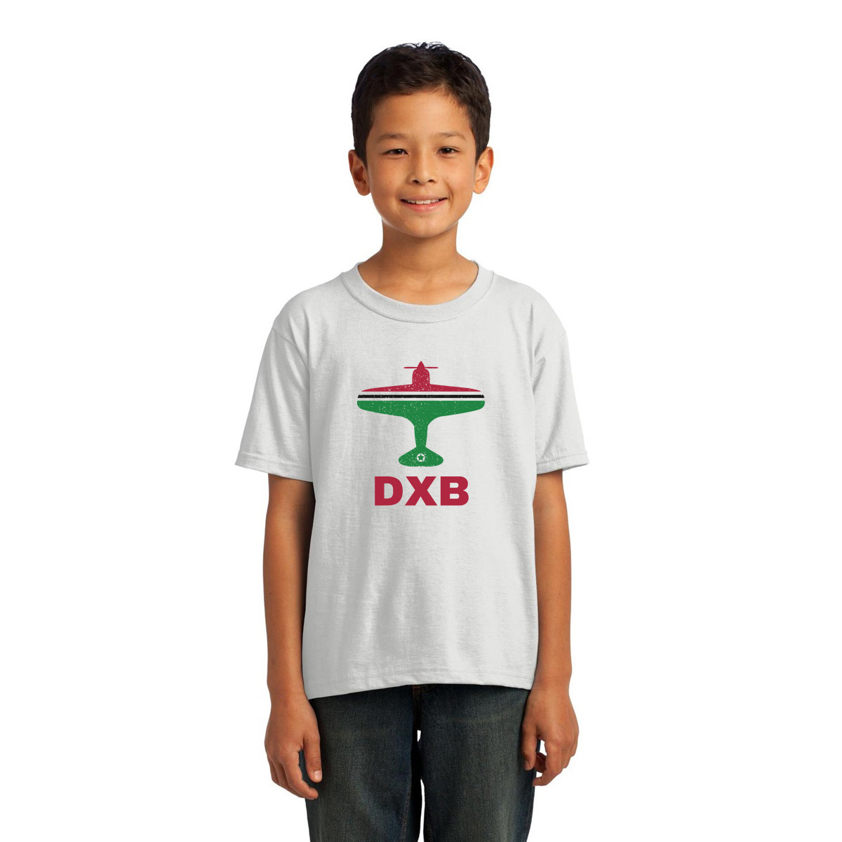 Fly Dubai DXB Airport Kids T-shirt | White