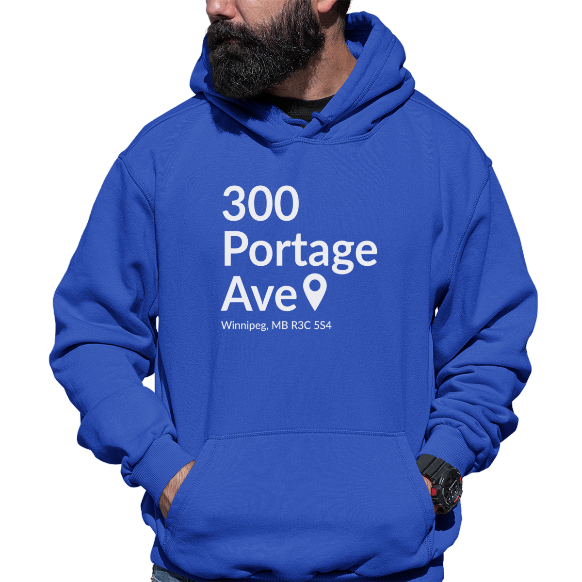 Winnipeg Hockey Stadium  Unisex Hoodie | Blue