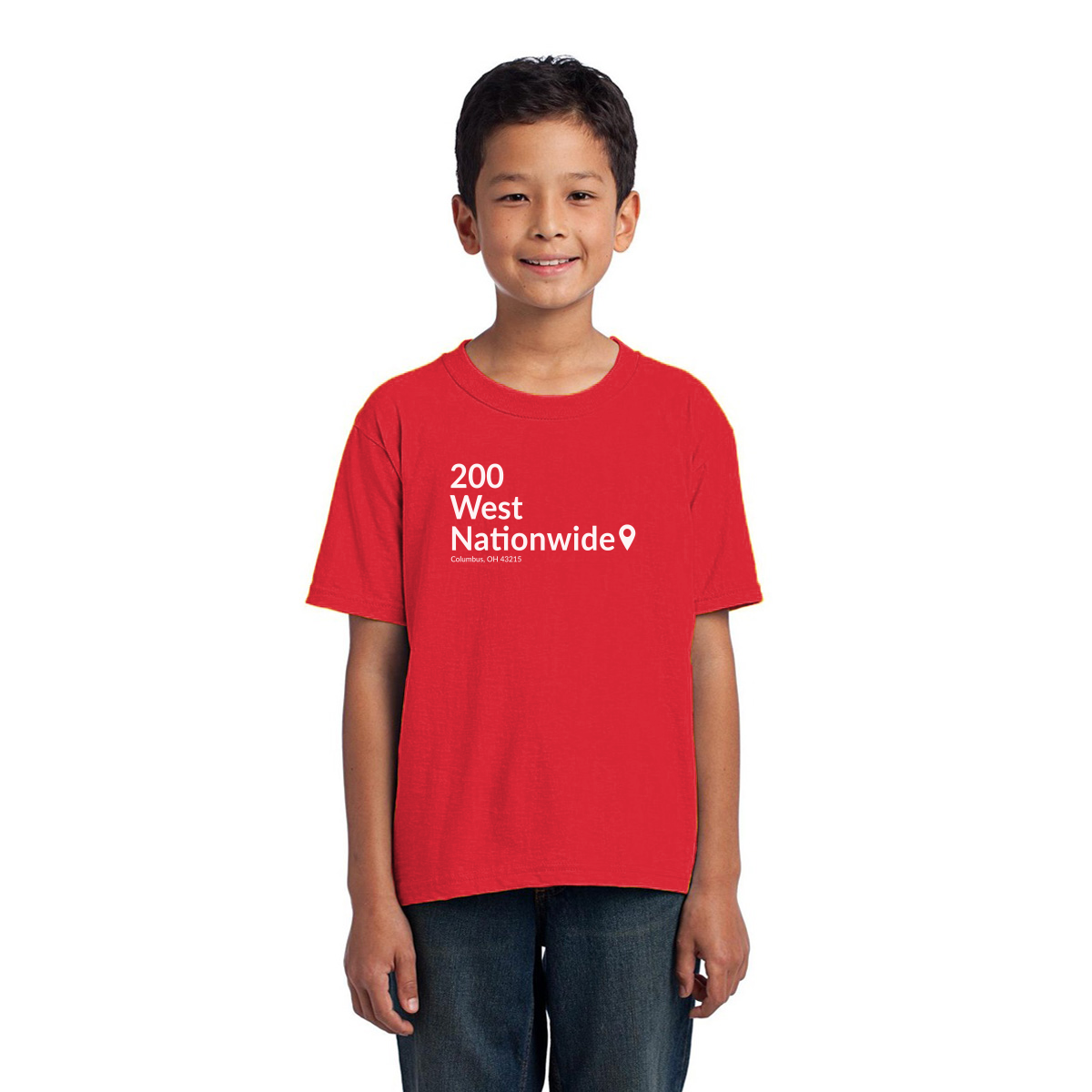 Columbus Hockey Stadium Kids T-shirt | Red