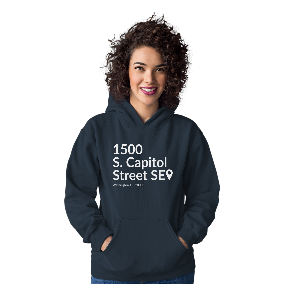 Washington D.C. Baseball Stadium Unisex Hoodie | Navy