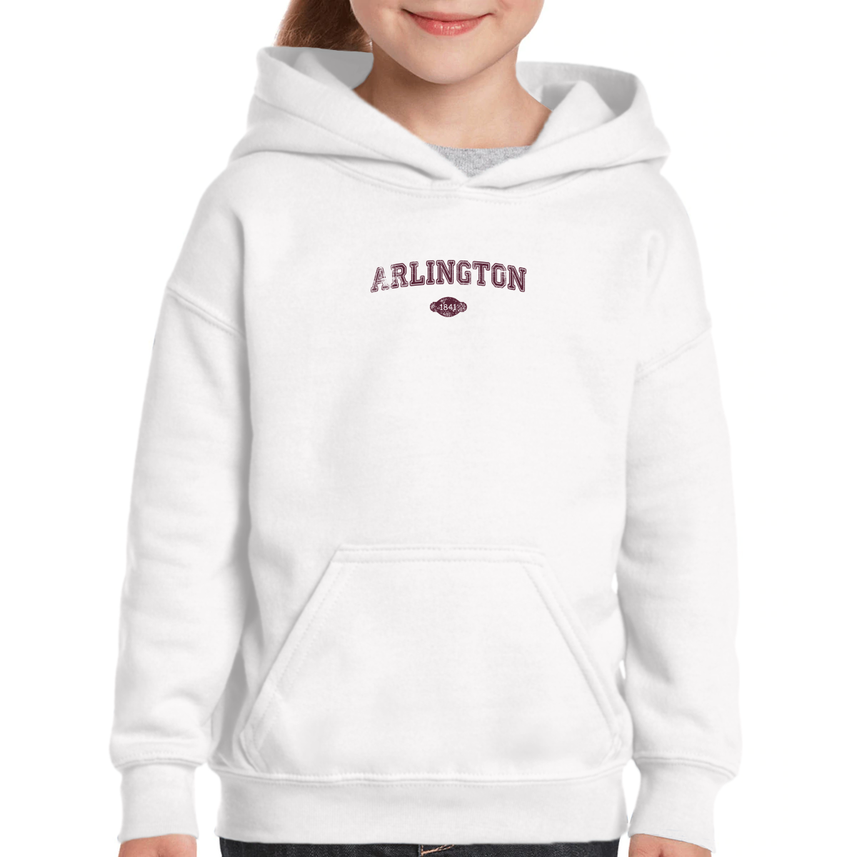 Arlington 1841 Represent Kids Hoodie | White