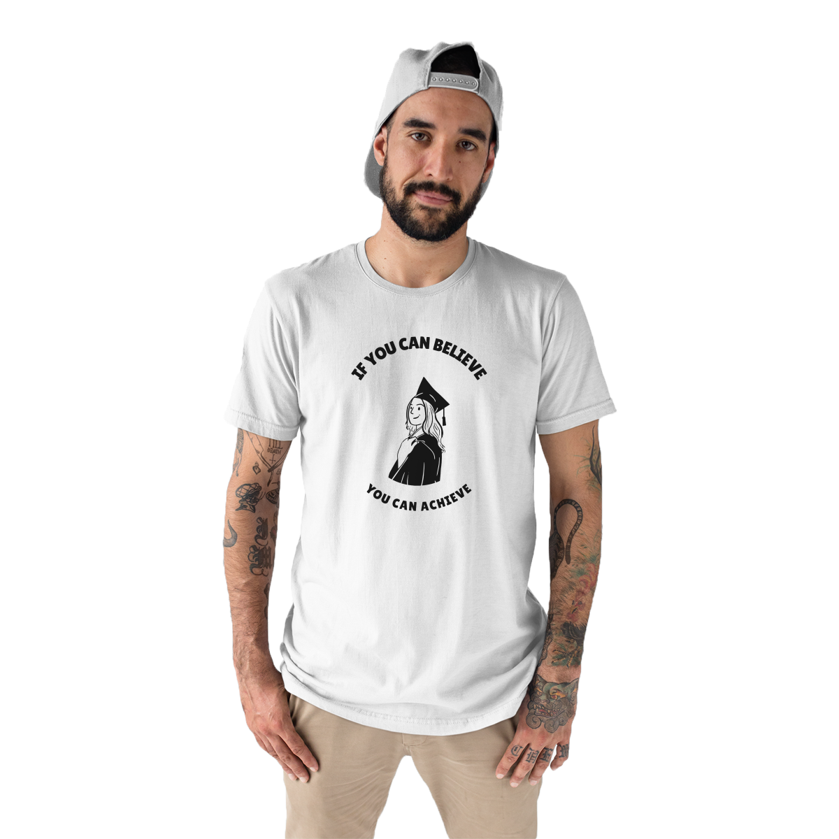 If You Can Believe You Can Achieve Men's T-shirt | White