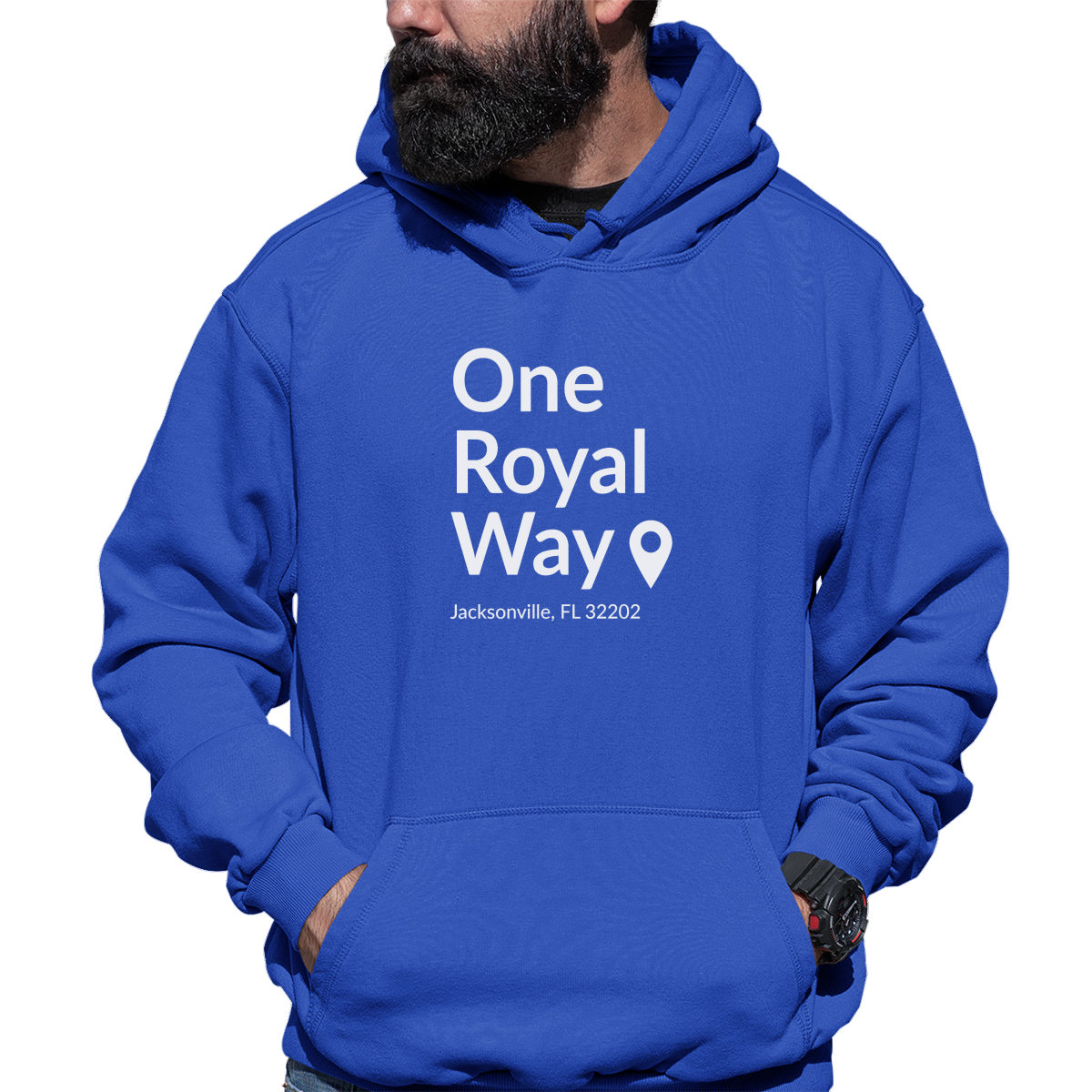 Kansas City Baseball Stadium Unisex Hoodie | Blue