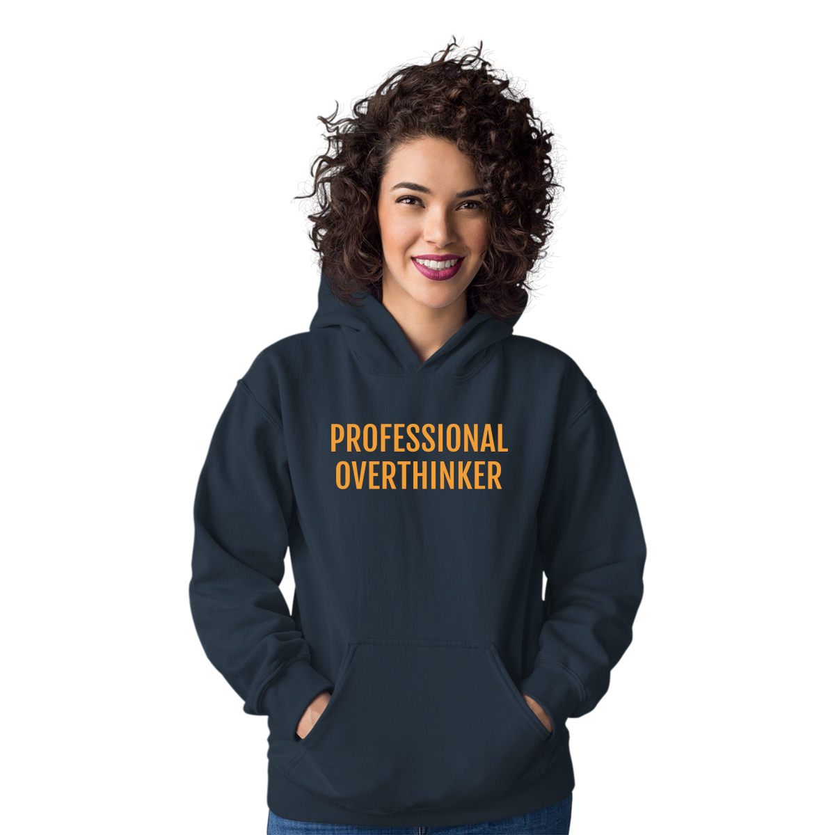 Professional Overthinker Unisex Hoodie | Navy