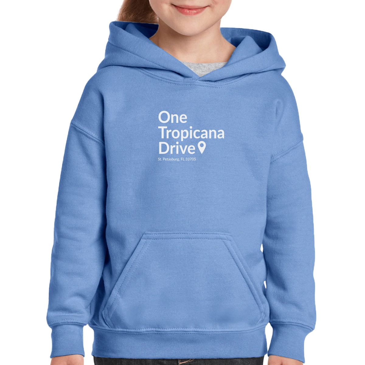 Tampa Bay Baseball Stadium Kids Hoodie | Blue